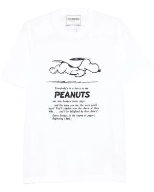 Iceberg Peanuts Print T-Shirt - White