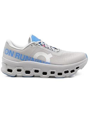 On Shoes Cloudmonster 1 Logo-Print Sneakers - Blue