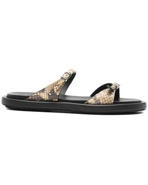 Poeve Buckle Sandals - Black