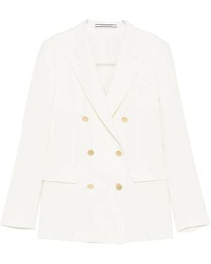 Tagliatore Double-Breasted Suit - White