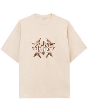 Gcds T-Shirt Santa Cotton - Natural