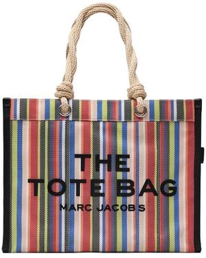Marc Jacobs The Large Stripe Mesh Rope Tote Bag - Red