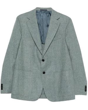 Caruso Aida Single-Breasted Blazer - Blue