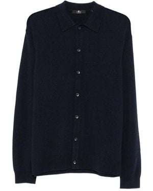 7 For All Mankind Button-Up Long-Sleeve Shirt - Blue