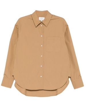 Loulou de Saison Pocket Curved Hem Shirt - Natural