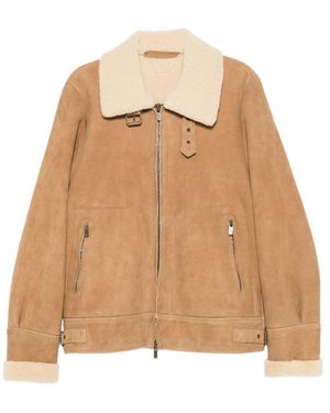 SANTORO Zip-Up Jacket - Natural