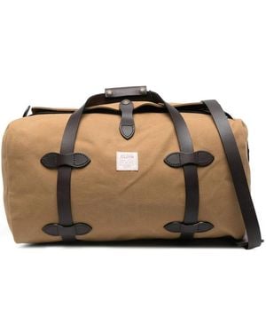 Filson Leather-Strap Tote Bag - Brown