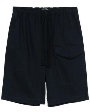 Studio Nicholson Elasticated-Waistband Shorts - Black