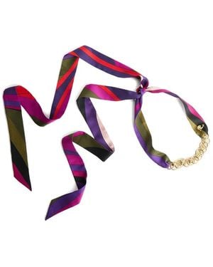 PUCCI Iride-Print Bandeau Necklace - Purple