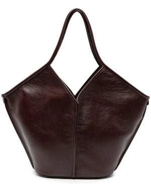 Hereu Calella Leather Tote Bag - Brown