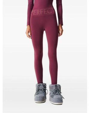 Perfect Moment Seamless Thermal Leggings - Red