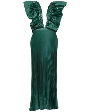LIDEE Woman Ventoux Gown Pine Gloss Dress - Green