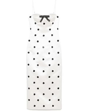 Markgong Polka Dot-Print Dress - White
