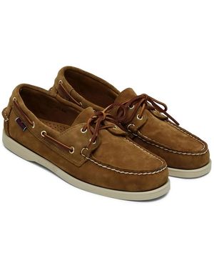 Sebago Portland Artisan Boat Shoes - Brown