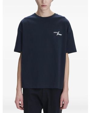 A.p.c. X Frgmt A. P.C. X Frgmt Short-Sleeve T-Shirt - Blue
