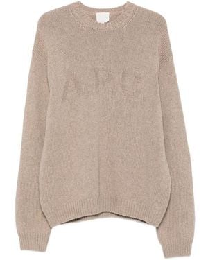 A.P.C. Neutrals Jumpers & Knitwear - Brown