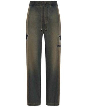 Amiri Jeans With Applique - Grey