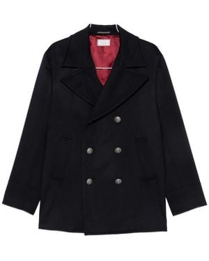 Brunello Cucinelli Double-Breasted Peacoat - Blue