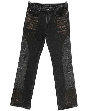 Who Decides War Mechanic Straight Jeans - Black