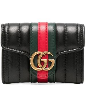 Gucci Gg Marmont Small Leather Wallet - Black