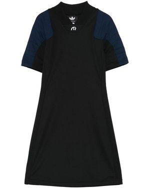 Adidas By Miaou Motorsport X Miaou Logo Short-Sleeve Mini Dress - Black