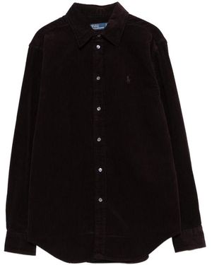 Ralph Lauren Corduroy Long-Sleeve Shirt - Black