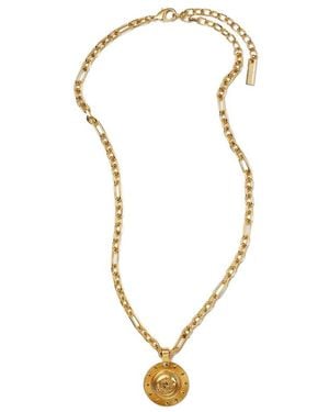 Versace Medusa-Pendant Chain Necklace - Metallic