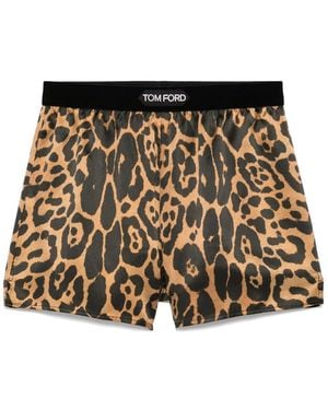 Tom Ford Leopard-Print Boxer Shorts - Multicolor