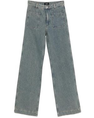 A.P.C. A. P.C. Victoria Patch-Pocket Jeans - Gray