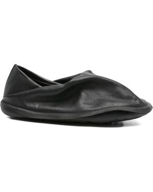 Camper X Issey Miyake Peu Form Leather Slippers - Black
