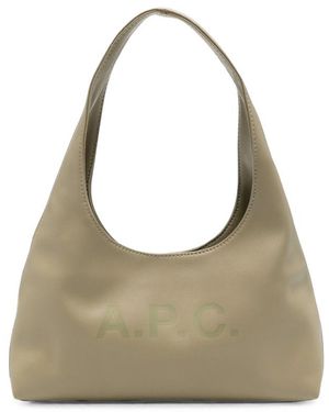 A.P.C. Neutrals Tote Bags - Grey