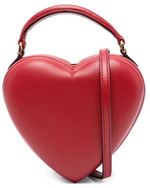 Moschino Heart-Shaped Quilted Tote Bag - Red