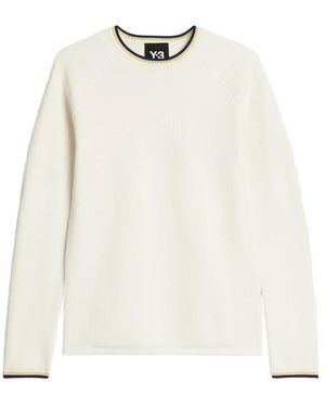 Y-3 X Wales Bonner X Wales Bonner Raglan-Sleeve Jumper - White