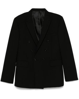 Eraldo Double-Breasted Blazer - Black