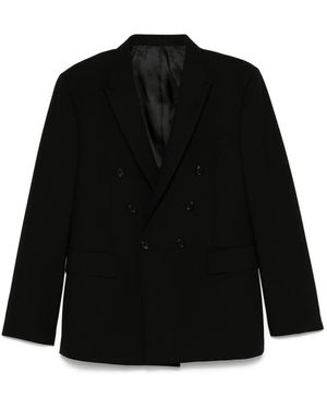 Eraldo Double-Breasted Blazer - Black