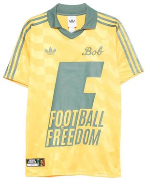 adidas Bob Marley Originals Three-Stripe T-Shirt - Yellow