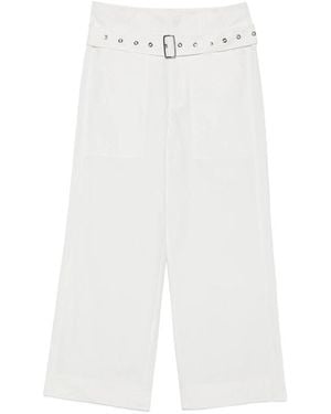 The Seafarer Melie Belt-Loop Trousers - White