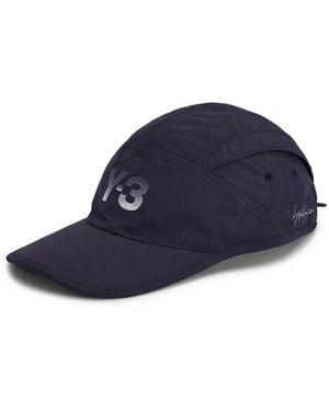 Y-3 Logo-Detail Cap Hat - Blue