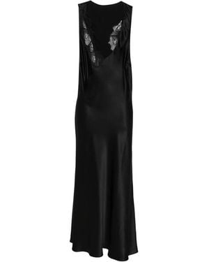 SIR. Montparnasse Lace-Trim Racerback Maxi Dress - Black