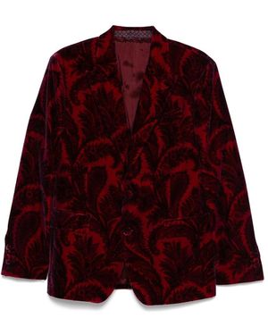 Etro Paisley Velvet Blazer - Purple