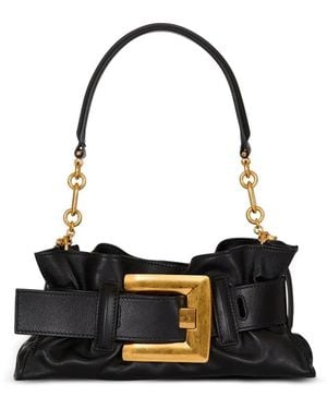Balmain Mini Anthem Clutch Bag - Black