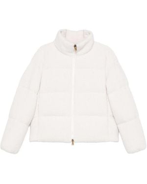 Moncler Zip-Fastening Padded Jacket - White