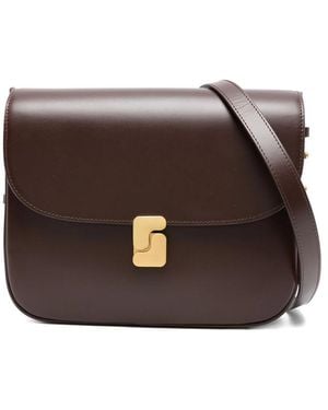 Soeur Flap-Closure Cross Body Bag - Brown