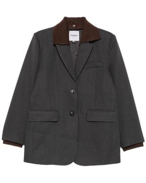 LA PISCINE Notched-Lapel Single-Breasted Jacket - Black