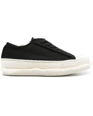 Yohji Yamamoto Frayed Trainers - Black