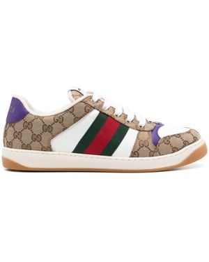 Gucci Screener Trainers - White