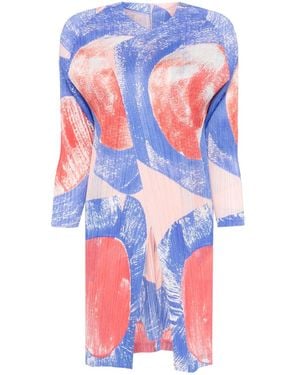 Pleats Please Issey Miyake Backlight Coat - Blue