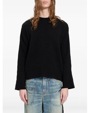 Ann Demeulemeester Crew-Neck Jumper - Black