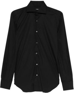 Barba Napoli Buttoned Shirt - Black