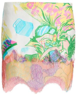 Donde Esteban Sonido Bestial Mini Skirt - Green